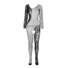 Passion - Bs 107 Bodystocking Rouge Taille Unique